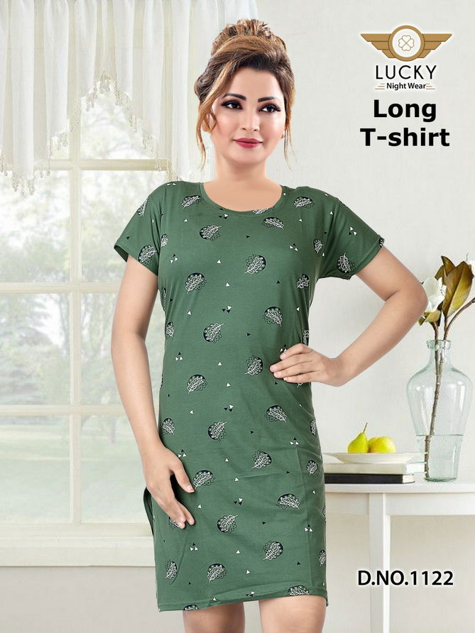 Lucky Hosiery Cotton Night Suits Ladies Top Catalog